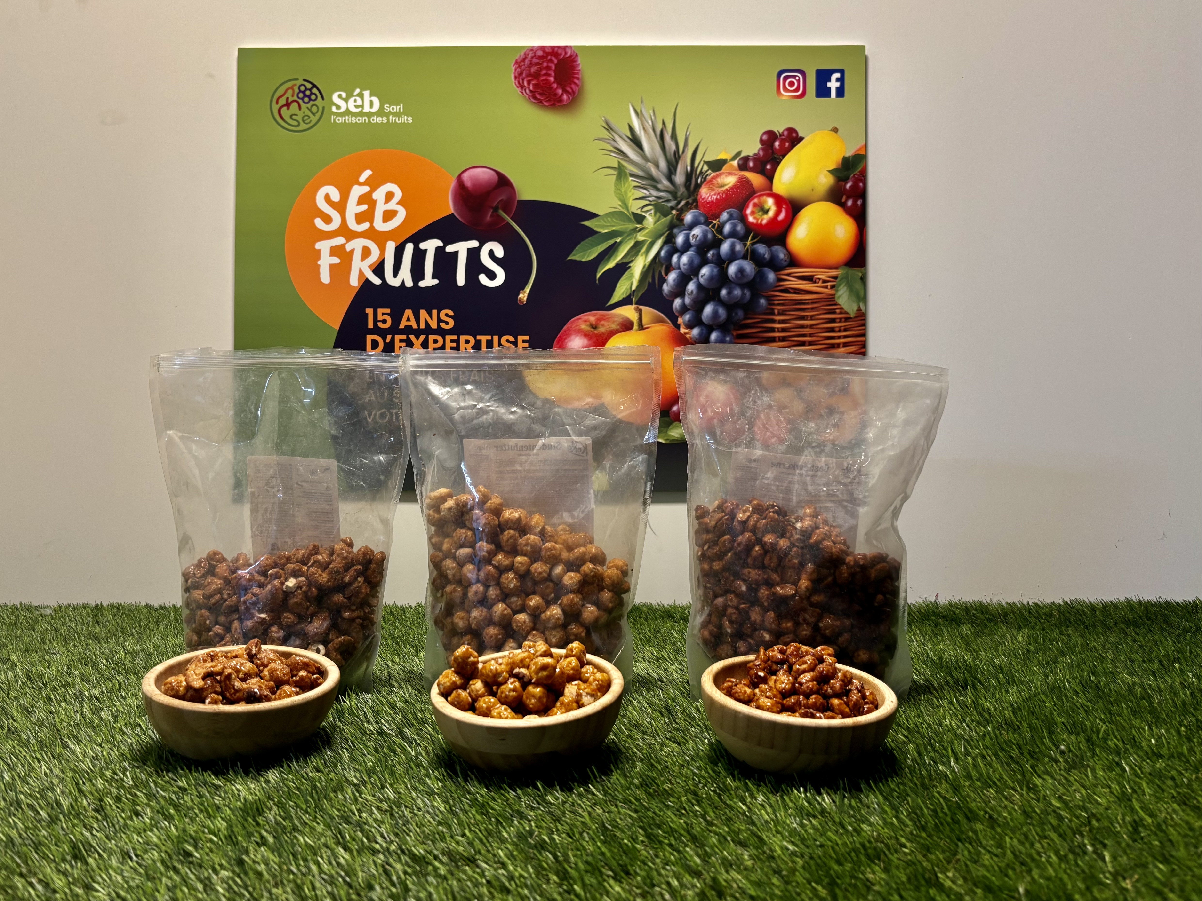 Fruits à coque sucrés